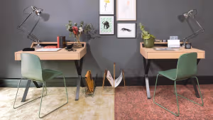 3 Person Coworking Desk
