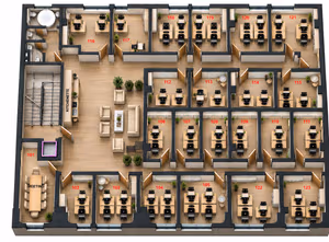 2 Person Private Office