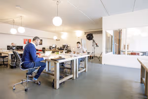3 Person Coworking Desk
