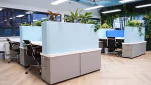 5 Person Coworking Desk