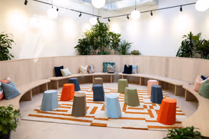 3 Person Coworking Desk