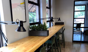 3 Person Coworking Desk