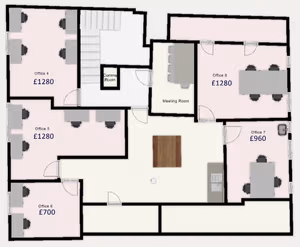 9 Person Private Office