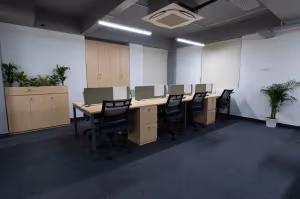 3 Person Coworking Desk