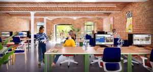 4 Person Coworking Desk