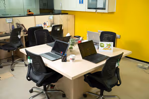 3 Person Coworking Desk