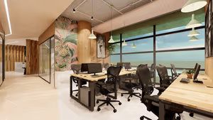 3 Person Private Office