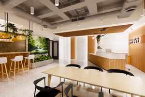 2 Person Coworking Desk