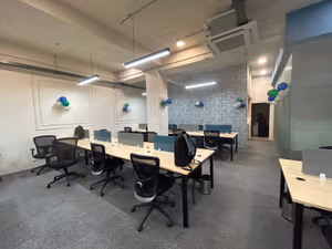 7 Person Coworking Desk