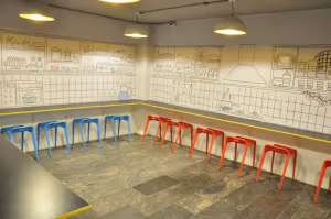 3 Person Coworking Desk