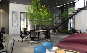2 Person Coworking Desk