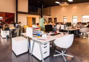 3 Person Coworking Desk