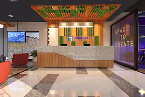 3 Person Coworking Desk