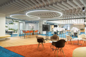 3 Person Coworking Desk