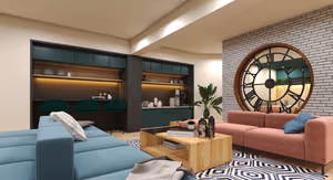 100 Person Private Office