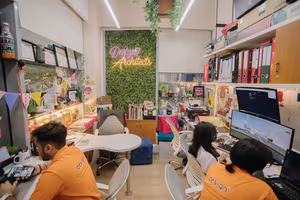 4 Person Coworking Desk