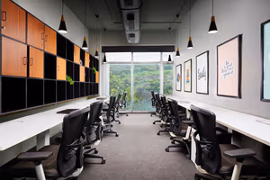 3 Person Coworking Desk