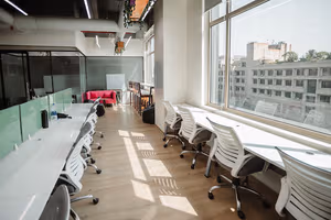 3 Person Coworking Desk