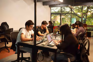 2 Person Coworking Desk