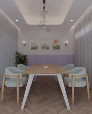 5 Person Coworking Desk