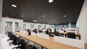 7 Person Coworking Desk