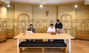 3 Person Coworking Desk