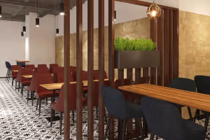 3 Person Coworking Desk