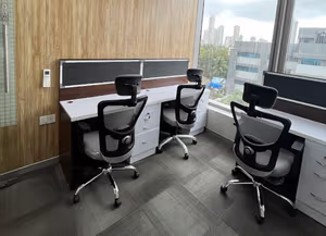 3 Person Coworking Desk