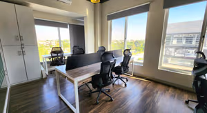 3 Person Coworking Desk