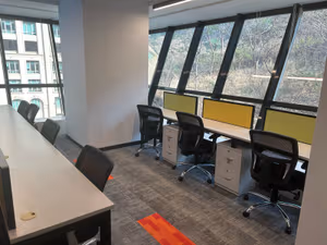 3 Person Coworking Desk