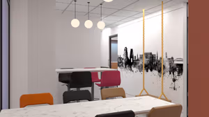 5 Person Coworking Desk