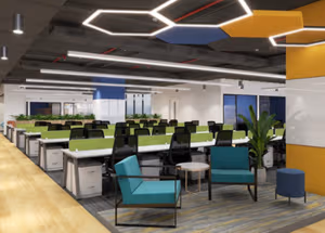 4 Person Coworking Desk