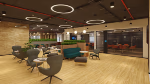 3 Person Coworking Desk