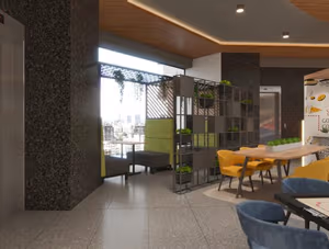 3 Person Coworking Desk