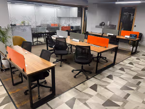 7 Person Coworking Desk