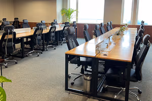 3 Person Coworking Desk