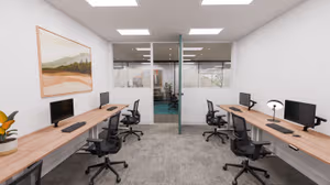 1 Person Coworking Desk