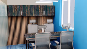 4 Person Coworking Desk