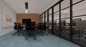 7 Person Coworking Desk