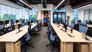 11 Person Coworking Desk