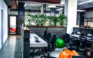 3 Person Coworking Desk