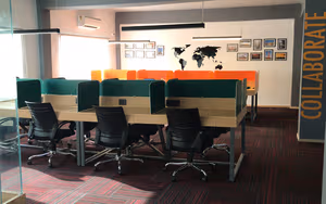 4 Person Coworking Desk