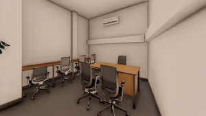 1 Person Coworking Desk