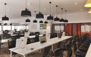 3 Person Coworking Desk