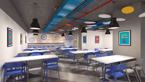 3 Person Coworking Desk