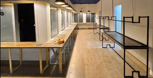 3 Person Coworking Desk