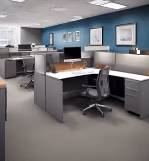 3 Person Coworking Desk