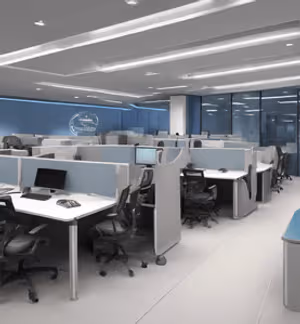 5 Person Coworking Desk