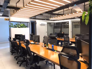 3 Person Coworking Desk