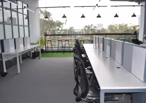 7 Person Coworking Desk